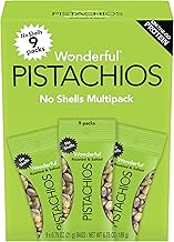 Wonderful Pistachios No Shells, Roasted & Salted Nuts, 0.75 Ounce Bag (Pack of 9), Protein Snacks, Gluten Free, On-the-Go, Individually Wrapped Snacks