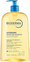 Bioderma Atoderm Shower Oil, Cleansing Oil For Face & Body, Nourishing Cleansing Oil For Dry to Atopic Sensitive Skin For Softer & Smooth Skin For Your Whole Family