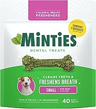 Minties Dog Dental Bone Treats, Mint, Tiny/Small, 16 oz
