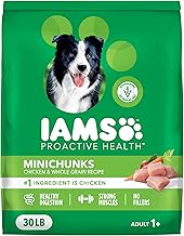 IAMS Proactive Health Adult Minichunks Dry Dog Food Chicken & Whole Grain Recipe, 30 lb. Bag