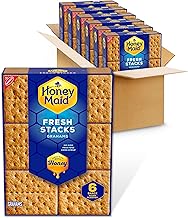 Honey Maid Fresh Stacks Graham Crackers, Bulk Travel Snacks, 6 Boxes (36 Multi Snack Packs)