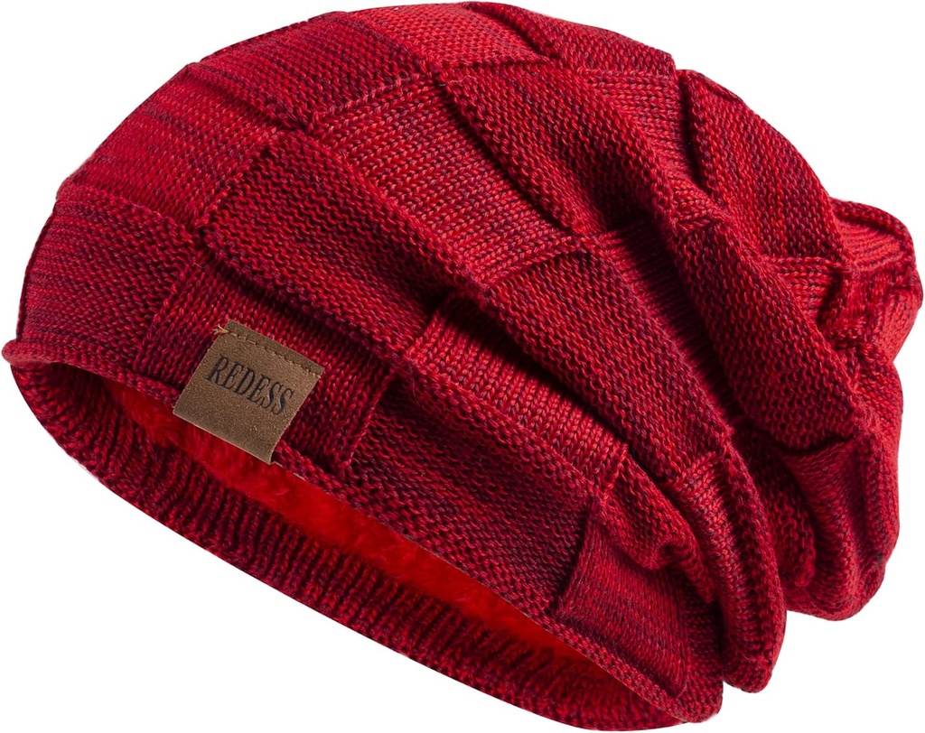 Beanie Hat for Men and Women Winter Warm Hats Knit Slouchy Thick Skull Cap