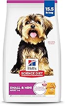Hill's Science Diet Adult 1-6 Small & Mini Dry Dog Food, Chicken & Brown Rice, 15.5 lb. Bag