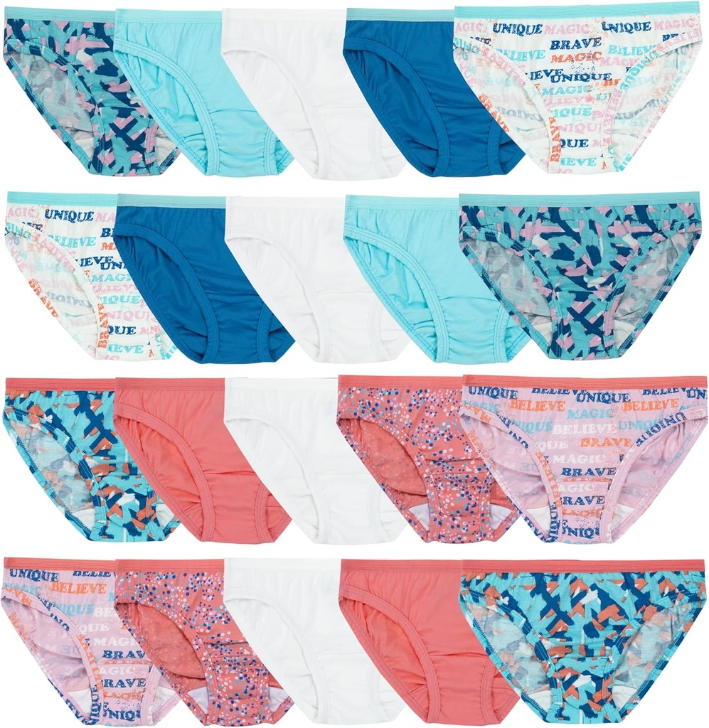 Girls' Cotton Bikini Underwear Multipacks