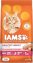 IAMS Proactive Health Adult Healthy Dry Cat Food with Real Salmon, 7 lb. Bag
