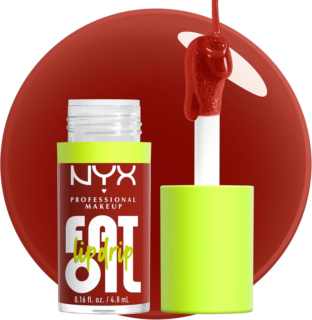 NYX PROFESSIONAL MAKEUP Fat Oil Lip Drip, Moisturizing, Shiny and Vegan Tinted Lip Gloss - Losin Cone-trol (Neutral Nude) (ONESIZE)