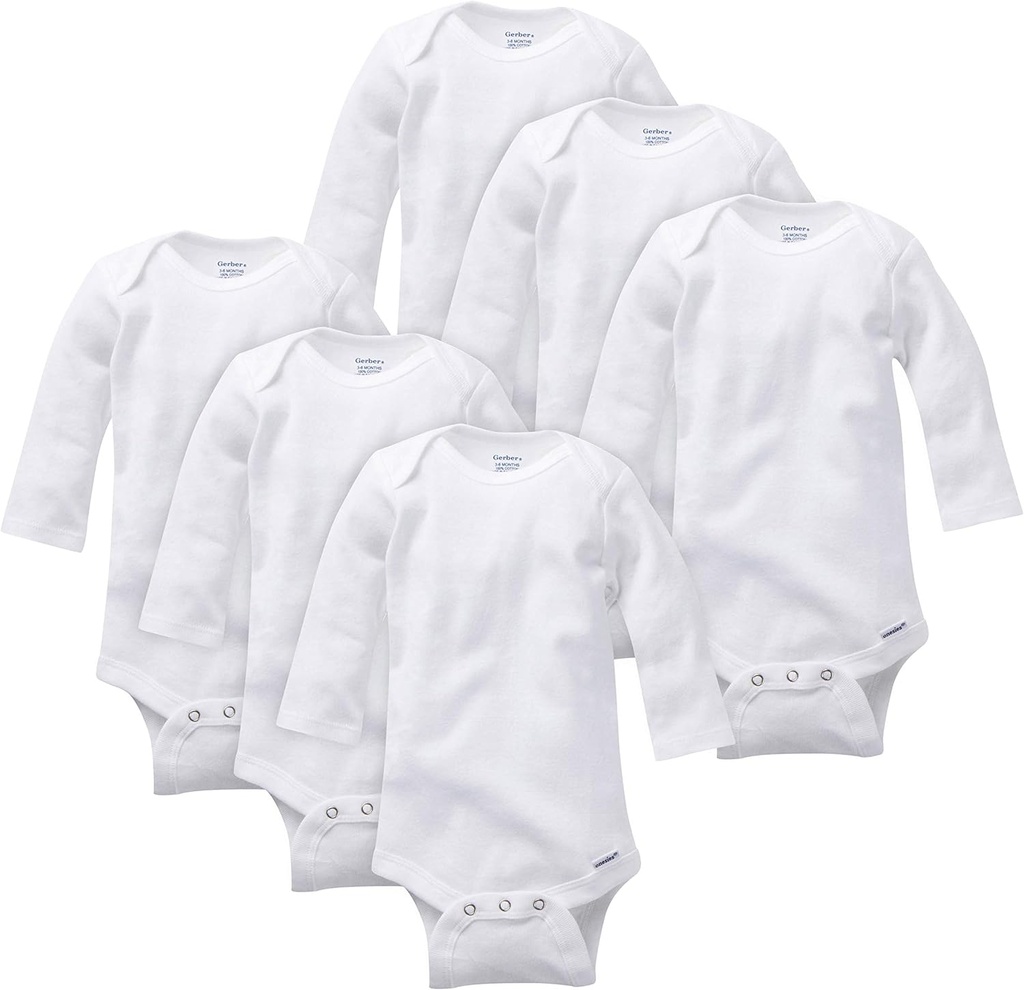 Baby 3-pack Or 6-pack Long-sleeve Onesies Bodysuit