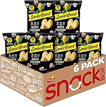 Smartfood Popcorn, White Cheddar, 1.875 Oz (Pack of 6)