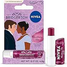 NIVEA Blackberry Pie Lip Balm, Nourishing Lip Care, Bridgerton Limited Edition Tinted Lip Balm with Blackberry Flavor and Shea Butter, 3-in-1 Moisture, Repair and Color, 0.17 Oz Stick