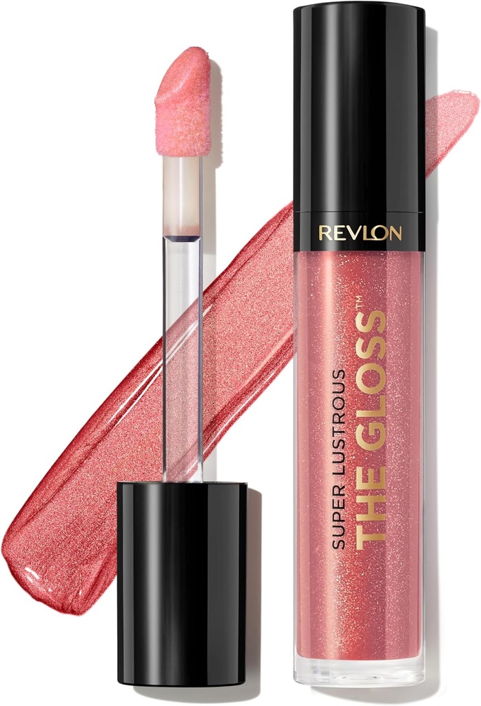 Revlon Super Lustrous Lip Gloss, Non-Sticky, Hydrating, High Shine Finish, 246 Blissed Out, 0.13 oz