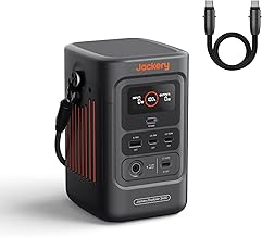 Jackery Explorer 240D Power Bank, 80,000mAh LiFePO4 Battery Portable Power Station, 200W DC Output,1-Hour Fast Charging, Compact for Outdoor Camping, Travel, Emergencies