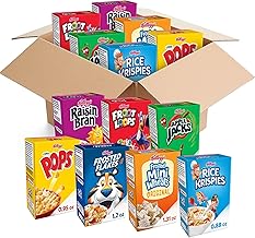 Kellogg's Cold Breakfast Cereal, Bulk Pantry Staples, Kid Snacks, Variety Pack (48 Boxes)