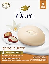 美妆 dove beauty bar soap shea butter 8 bars for nourished radiant skin enriches skin 3 75 oz