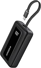 Anker Portable Charger, 10,000mAh 30W Power Bank, USB-C in and Out Fast Charging Battery Pack, Travel Essential Phone Power Bank, for iPhone 17/16/15, iPad, MacBook, Galaxy, Google, and More