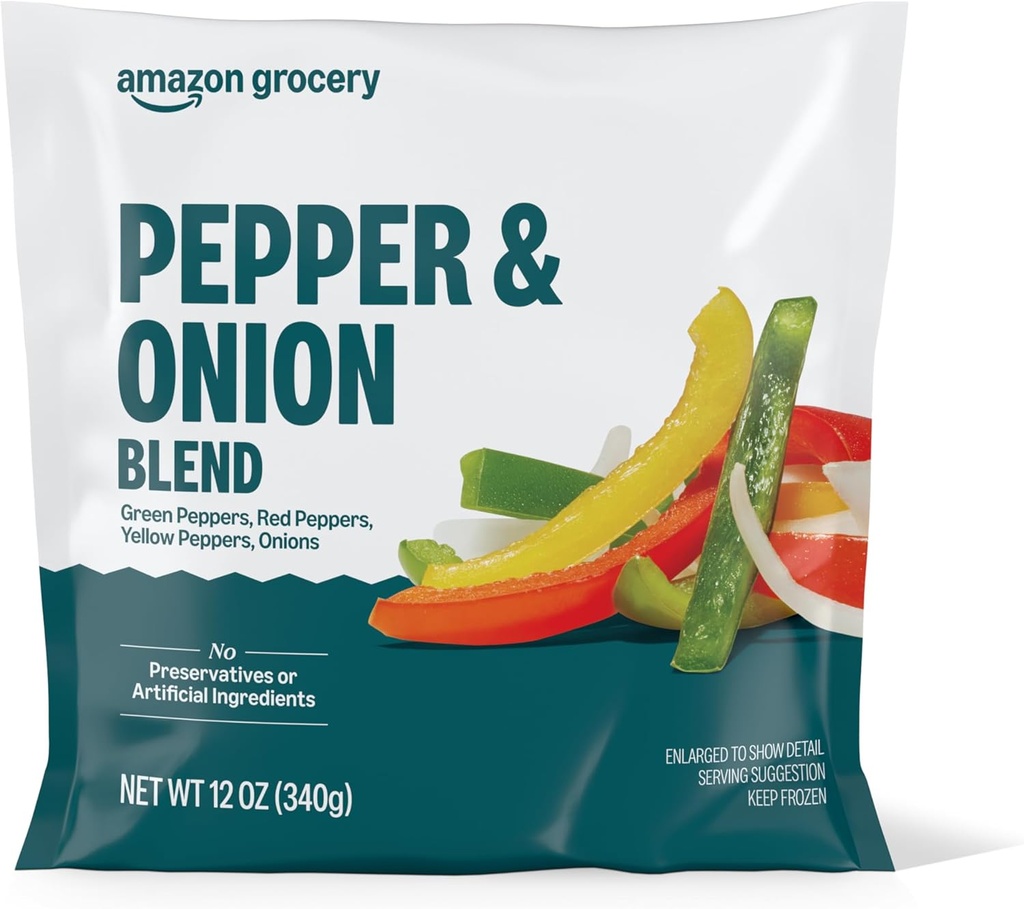 Amazon Grocery, Pepper & Onion Blend, 12 Oz, Frozen (Previously Happy Belly, Packaging May Vary)