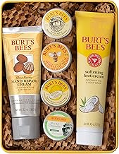 Burt's Bees Gifts Ideas - Classics Set, 6 Products in Giftable Tin â€“ Cuticle Cream, Hand Salve, Lip Balm, Res-Q Ointment, Hand Repair and Foot Cream