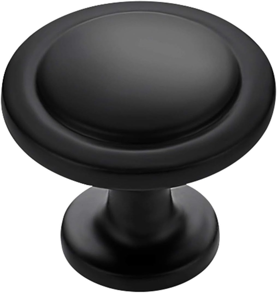 Ravinte 20 Pack 1-1/4 Inch Kitchen Cabinet Knobs Matte Black Zinc Pulls Door Handles for Dresser Drawers
