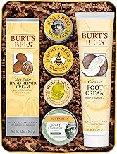 Burt's Bees Gifts Ideas - Classics Set, 6 Products in Giftable Tin – Cuticle Cream, Hand Salve, Lip Balm, Res-Q Ointment, Hand Repair and Foot Cream