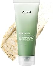 Anua Heartleaf Quercetinol Pore Deep Cleansing Foam, Face wash for Pore Refining Cleanser, Hydrating Daily Facial Cleanser For Double Cleansing, Gentle Foaming with BHA, Korean Skincare, 5.07 fl.oz.