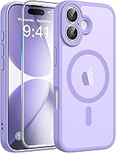 FNTCASE for iPhone 17 Case: [Compatible with Magsafe] Translucent Matte Cases with [Full Camera Protection] [Screen Protector] Military Grade Shockproof Protective Phone Cover - Light Purple
