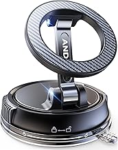 ANDERY Car Phone Holder for Magsafe [78+LBS Strongest Suction & 2400gf Strongest Magnetic] 360° Adjustable Car Phone Mount, Phone Holders for Your Car for iPhone All Smartphones, Valentine's Day Gifts