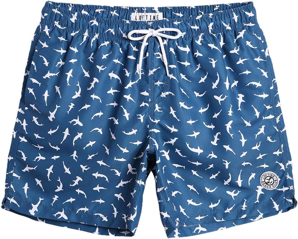 Mens 7 inch Mens Swim Trunks with Mesh Lining Quick Dry Board Shorts Mens Bathing Suits (ONESIZE)