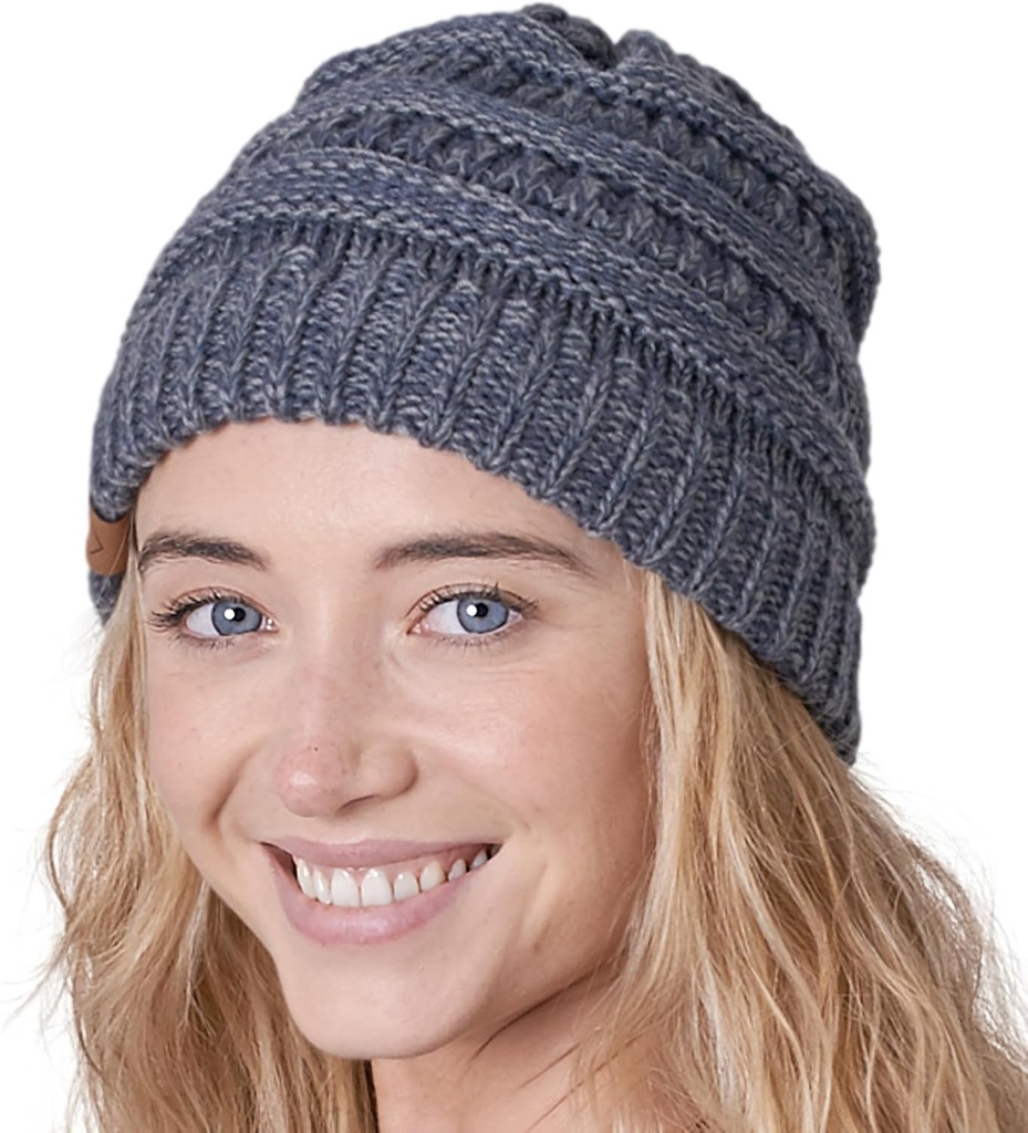 Slouchy Beanie Hat - Itch-Free Winter Hats for Women - Stretchable Beanies for Women - Acrylic Winter Gear
