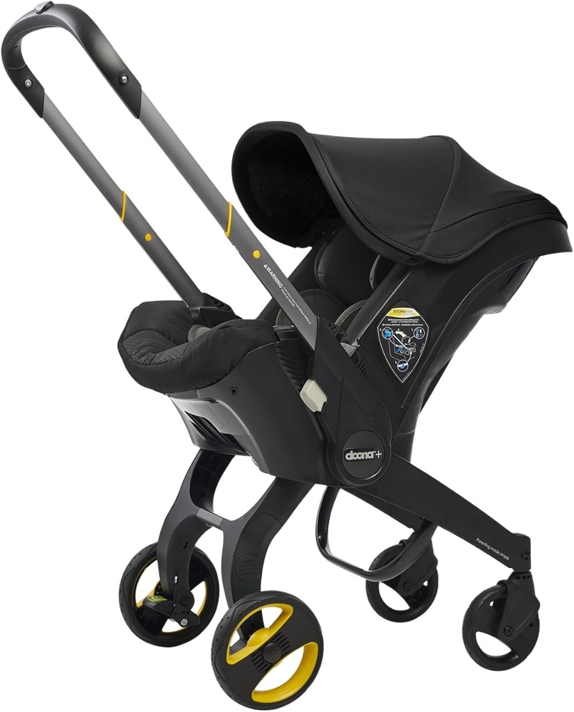 Doona Car Seat & Stroller, Nitro Black - All-in-One Travel System (ONESIZE)