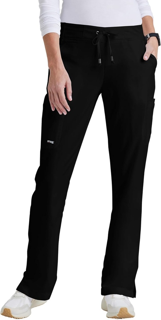 BARCO Grey's Anatomy Scrubs - Mia Scrub Pant for Women, Elastic Back Waist, Mid-Rise Shaped Leg Women's Scrub Pant