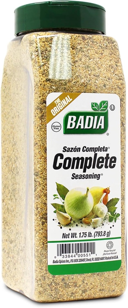 Badia Complete Seasoning, 28oz - All-Purpose Spice Blend of Garlic, Onion, Salt, Pepper, Herbs & Spices - Savory Signature Blend
