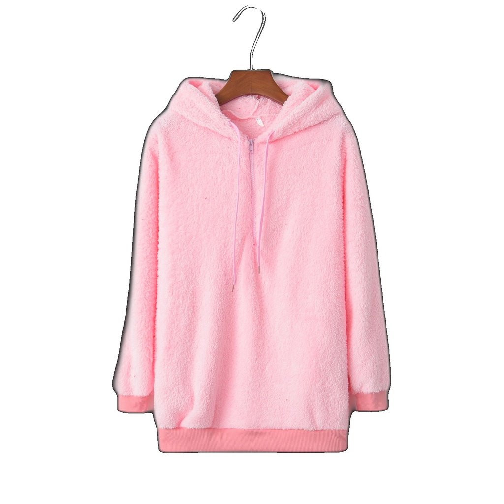 2022 Autumn Women's Clothing Amazon Hot Style European and American Long Sleeve Hooded Solid Color Sweatshirt Fleece Jacket Jacket