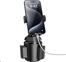APPS2Car Universal Car Cup Phone Holder | Quick Extension Long Arm | 360° Swivel | Adjustable for iPhone, Samsung, Google, and All Smartphones | Stable & No Shake Design (One Size)