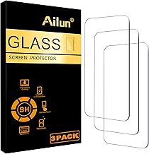 Ailun Screen Protector for iPhone 16 / iPhone 15 / iPhone 15 Pro [6.1 Inch] Display 3 Pack Tempered Glass, Dynamic Island Compatible, Case Friendly [Not for iPhone 16 Pro 6.3 Inch]. | 6.1 Inch, Displa