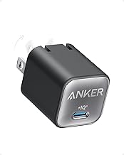 Anker Nano Charger, USB C GaN Charger 30W, PIQ 3.0 Foldable PPS Fast Charger for iPhone 17 / 16 and more series, Galaxy, iPad, Compatible with MagSafe (One Size)