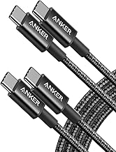 Anker USB C to USB C Cable, Type-C 60W Fast Charging Cable (6 FT, 2Pack) for iPhone 17 Series, iPad mini 6 and More (Black) (One Size)