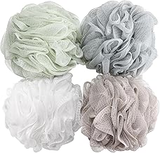 BTYMS Bath Sponge Shower Loofahs 60g Mesh Pouf Bath Scrunchies Body Wash Puff Shower Puff - Pack of 4 (One Size)