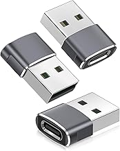 Basesailor USB to USB C Adapter,USBC Female to USB A Male Adapter,Type C Converter Charger for iPhone 17 17e Pro Max,16 15,Apple Watch iWatch S11 S10 SE,AirPods 3,iPad mini Air,Samsung Galaxy S25 S26 (One Size)