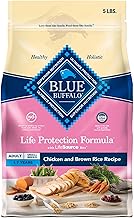 Blue Buffalo Life Protection Formula Adult Small Breed Dry Dog Food, Supports High Energy Needs, Made with Natural Ingredients, Chicken & Brown Rice Recipe, 5-lb. Bag