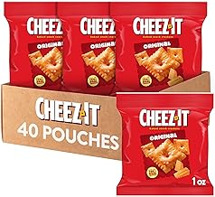 Cheez-It Cheese Crackers, Baked Snack Crackers, Lunch Snacks, Original (40 Packs) (One Size)