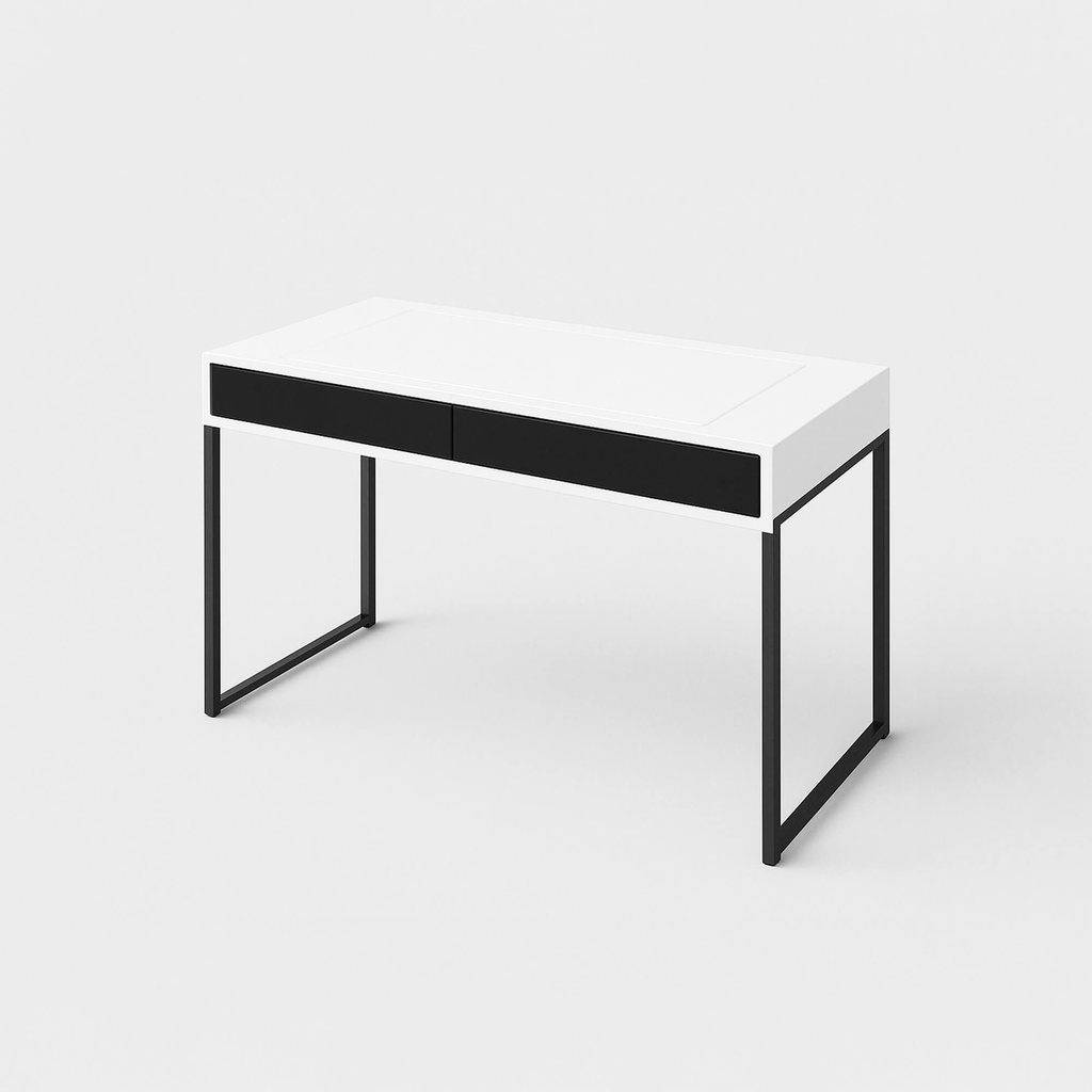 Customizable Desk (One Size, White, Steel)