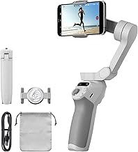 DJI Osmo Mobile SE, 3-Axis Phone Gimbal for iPhone, Android, Built-in Tripod, Selfie Stick, Gimbal Stabilizer for iphone, Andriod, ActiveTrack 6.0, Vlogging Stabilizer for Youtube, TikTok, Travel (One Size)