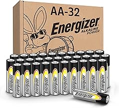 Energizer AA Batteries Alkaline Power, 32 Count Alkaline Double A Battery Pack (One Size)