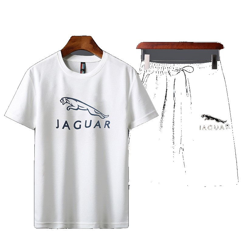 Factory direct sale 2021 new summer men's casual sports suit short-sleeved T-shirt top loose two-piece set batch batch