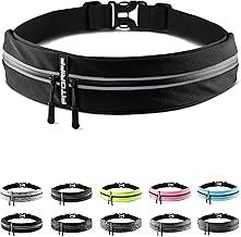 Fitgriff® Running Belt for Men & Women - Secure Jogging Pouch for Phone, Keys & Essentials - For All Cell Phones (One Size)
