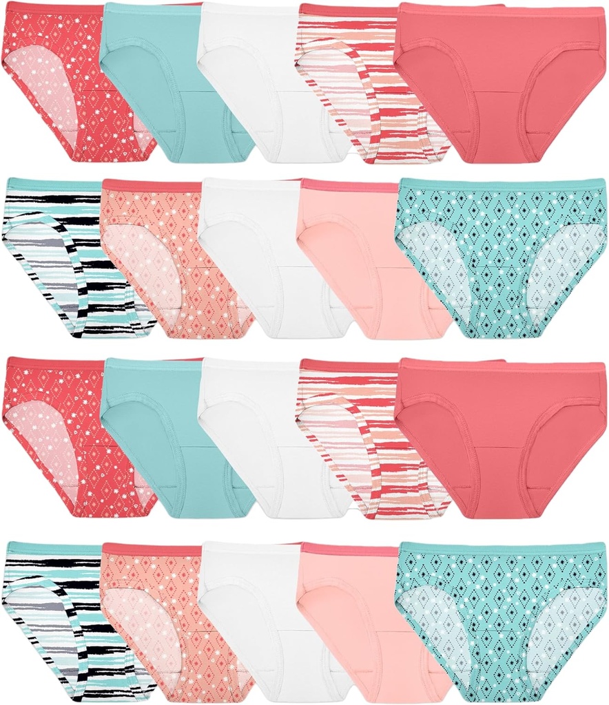 Girls' Cotton Hipster Underwear (One Size)