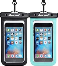 Hiearcool Waterproof Phone Pouch, IPX8 Waterproof Phone Case for iPhone 17/16/15/14 Pro Max, Cell Phone Dry Bag for Beach & Cruise Essentials, Touch Screen, Lanyard Included, 2 Pack (Fits Up to 8.3”) (One Size)