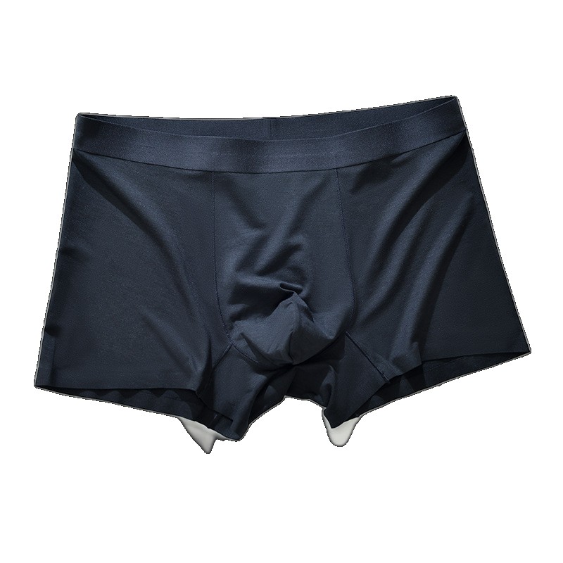 High-end seamless 60 count Lenzing Modal men's underwear breathable antibacterial ice silk boxer briefs wholesale wholesale (One Size)