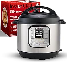 Instant Pot Duo 7-in-1 Mini Electric Pressure Cooker, Slow Rice Cooker, Steamer, Sauté, Yogurt Maker, Warmer & Sterilizer, Includes Free App with over 1900 Recipes, Stainless Steel, 3 Quart (One Size)