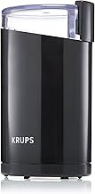 KRUPS Precision Electric Coffee Grinders, 3 oz Capacity, 200W Motor, Stainless Steel Blades for Uniform Grinding of Beans, Herb and Nuts, Coffee and Spice Grinder Electric, (Black)