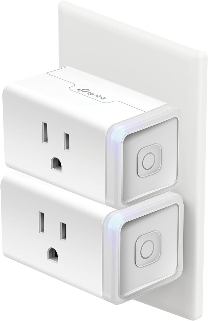 Kasa Smart Plug HS103P2, Smart Home Wi-Fi Outlet Works with Alexa, Echo, Google Home & IFTTT, No Hub Required, Remote Control,15 Amp,UL Certified, (Pack of 2) White (One Size)